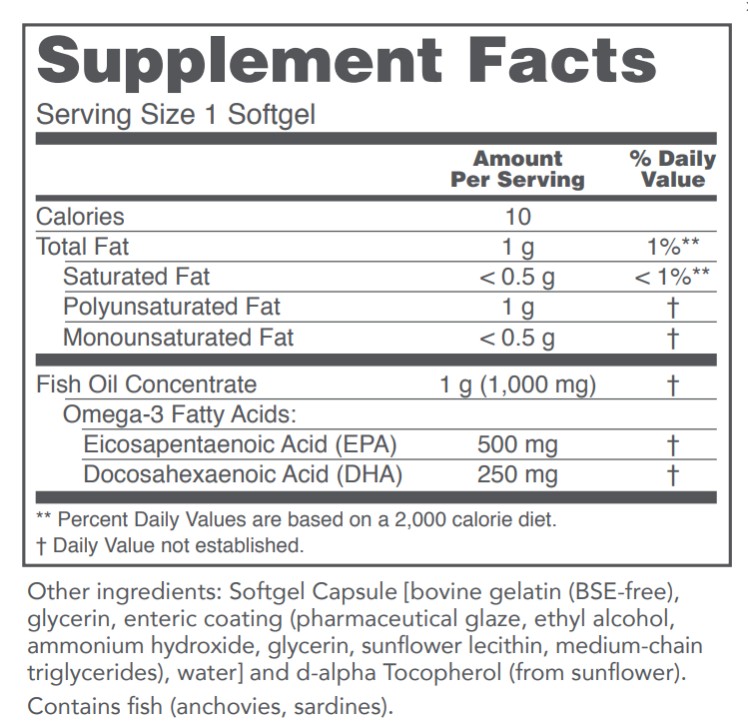 Ultra Omega-3 500 mg EPA / 250 mg DHA 